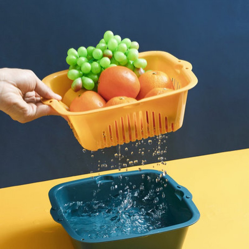 Vegetable Sink Drain Basket Double layer