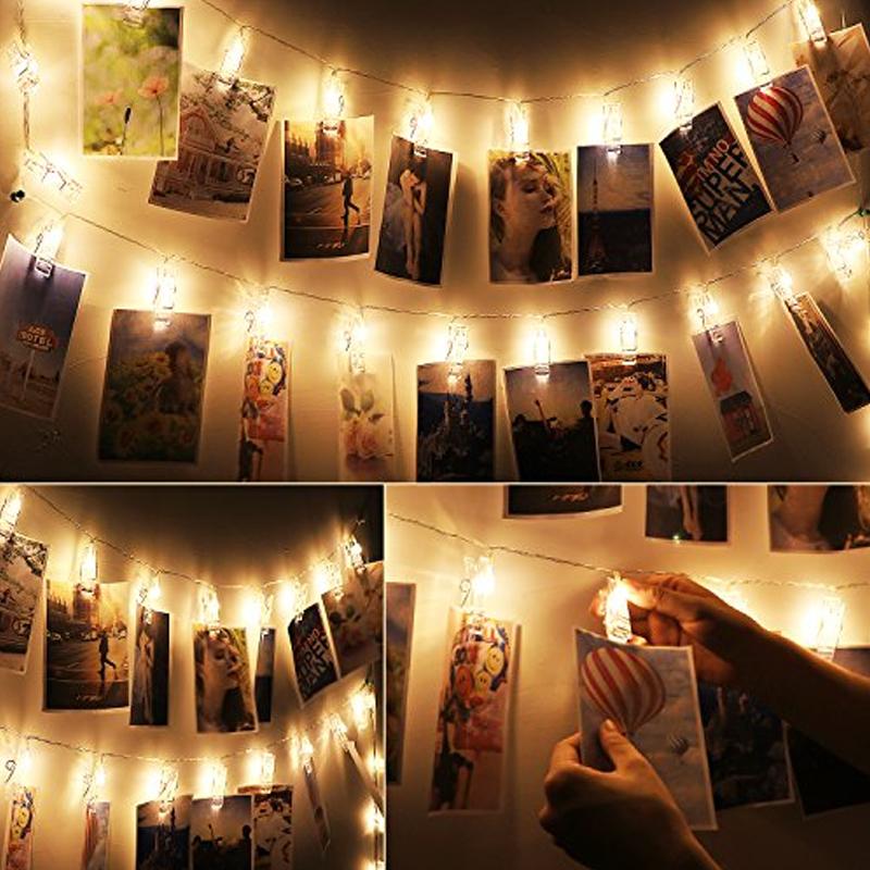 20 Photo Clips String Hanging Lights