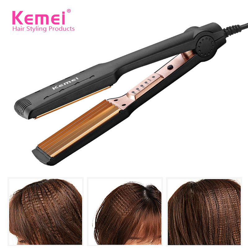 Buy kemei 472 professional hair straightener crimper at best price in  Pakistan 