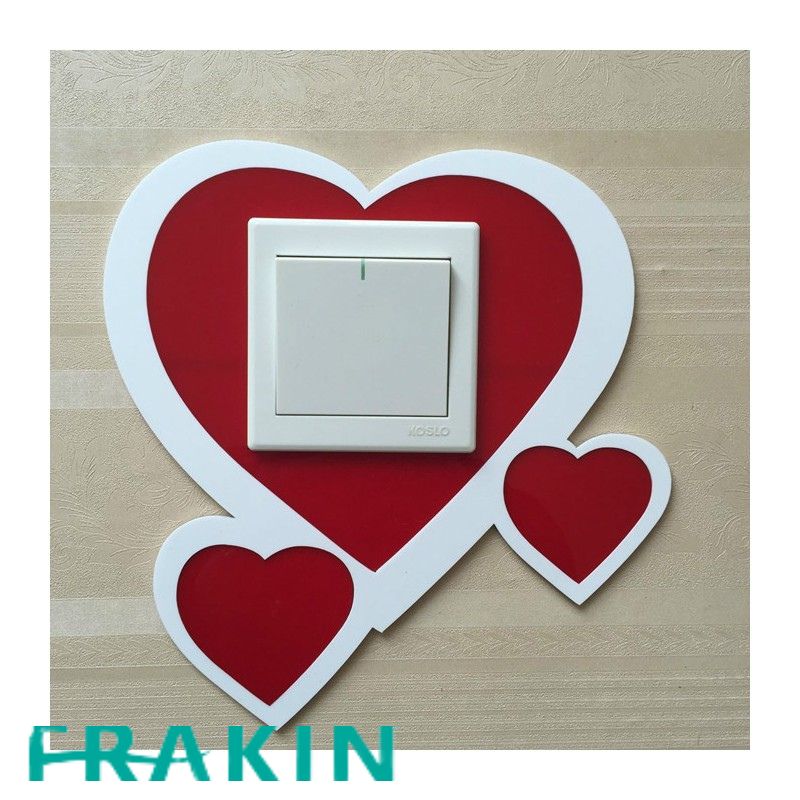 Love Hearts Acrylic Switch Panel Art