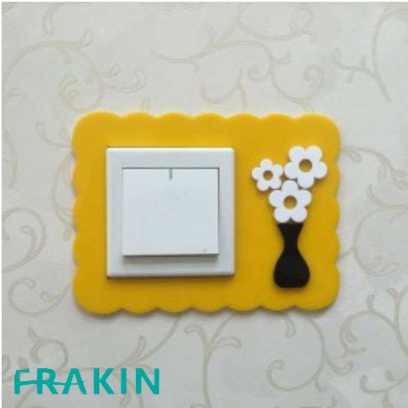 Flower Acrylic Switch Panel Art