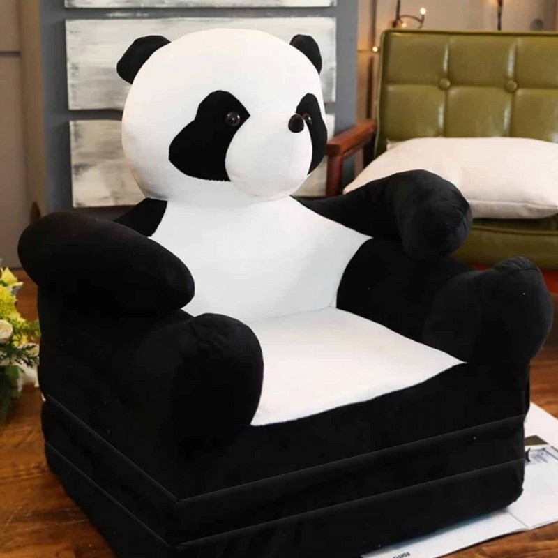 2in1 Panda Baby Sofa And Bed Black