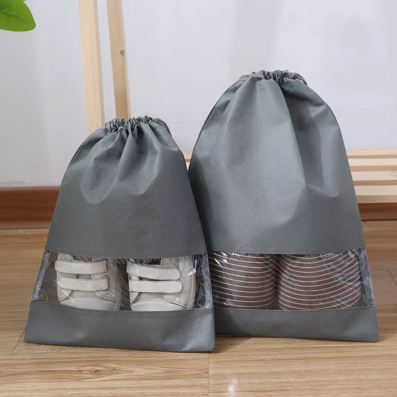 Portable Shoe Organizer Drawstring Bag