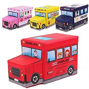 School Bus Toys Storage Box