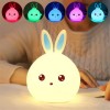 Cute Silicone Rabbit Baby Lamp