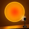 Atmosphere Sunset Projector Lamp Led Live Night Light for Home Bedroom Coffee Shop Bar Background Wall Decoration Lamp (Sunset Color)